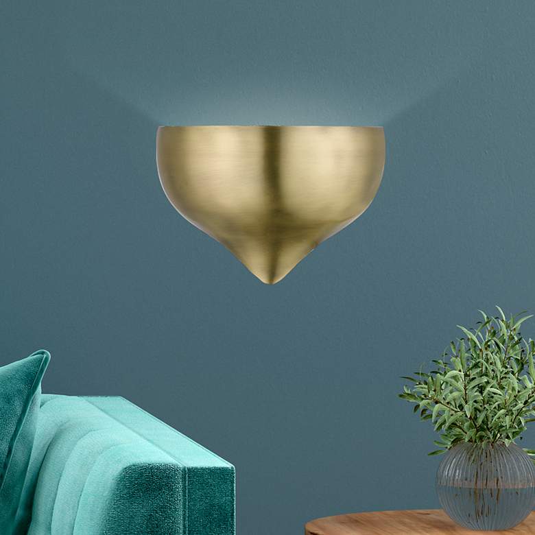 Image 1 Amador 1 Light Antique Brass Wall Sconce