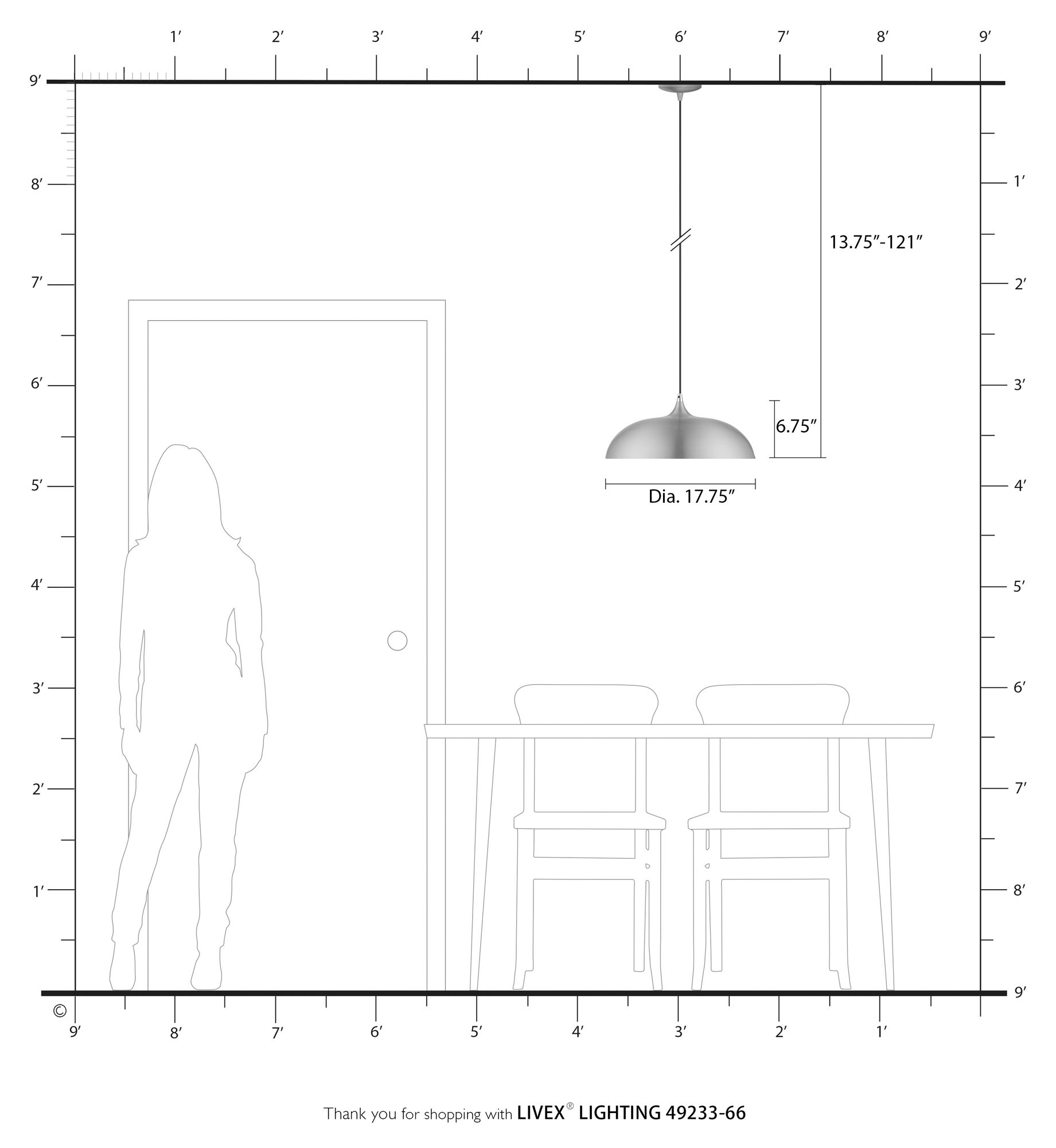 Amador 1 Light Brushed Aluminum Pendant with Polished Chrome Accents