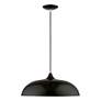 3_Amador 1 Light Shiny Black Pendant with Polished Chrome Accents more views