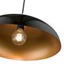 6_Amador 1 Light Shiny Black Pendant with Polished Chrome Accents more views