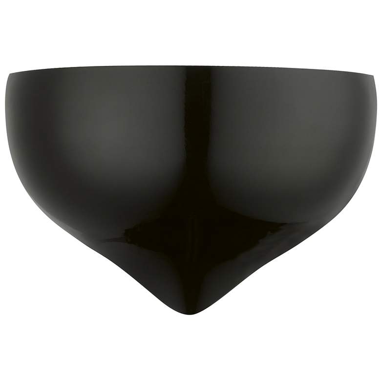 Image 2 Amador 1 Light Shiny Black Wall Sconce