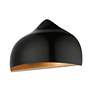 6_Amador 1 Light Shiny Black Wall Sconce more views