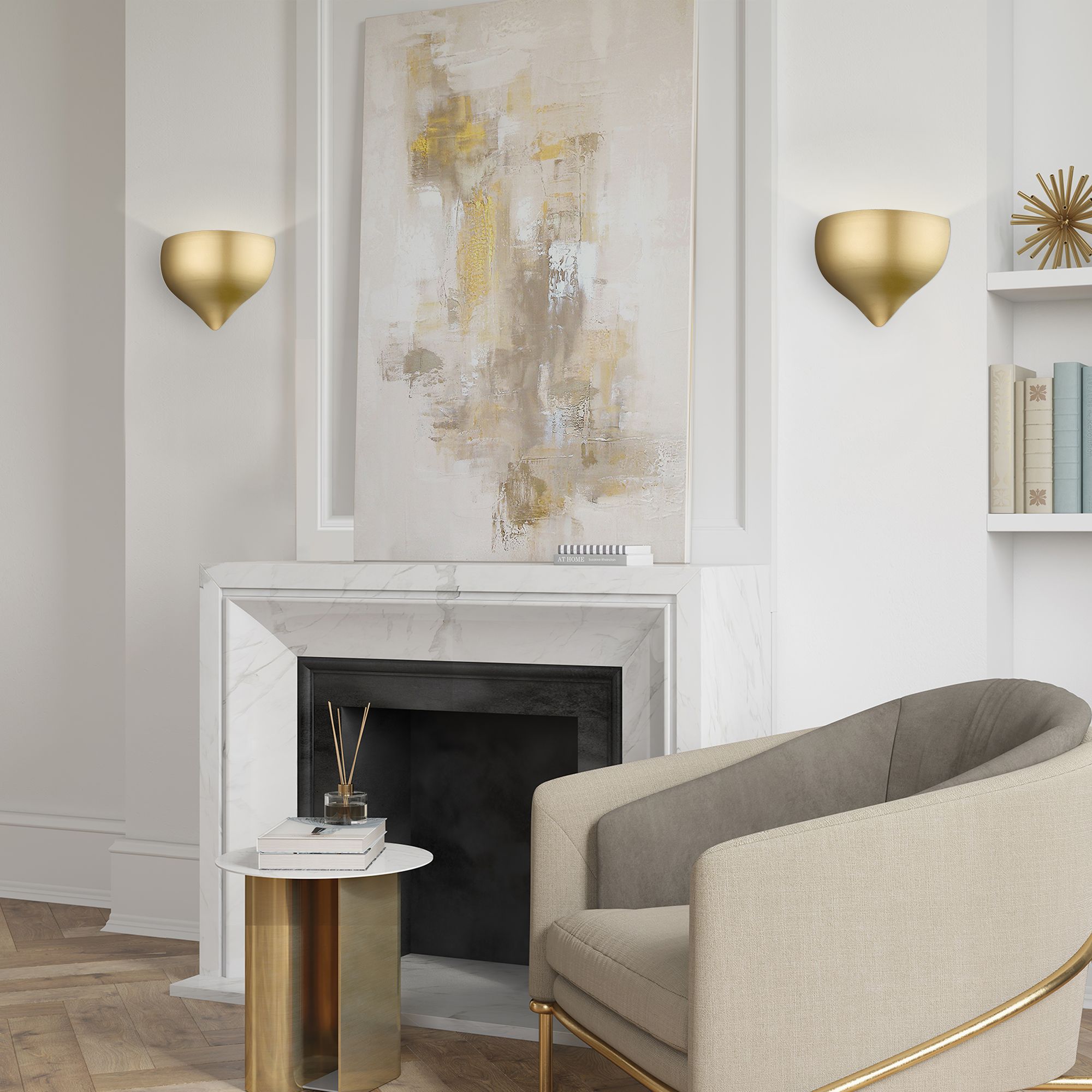 Image 7 Amador 1 Light Soft Gold Wall Sconce more views