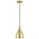 Amador 1 Light Soft Gold with Polished Brass Accents Mini Pendant