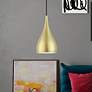 1_Amador 1 Light Soft Gold with Polished Brass Accents Mini Pendant