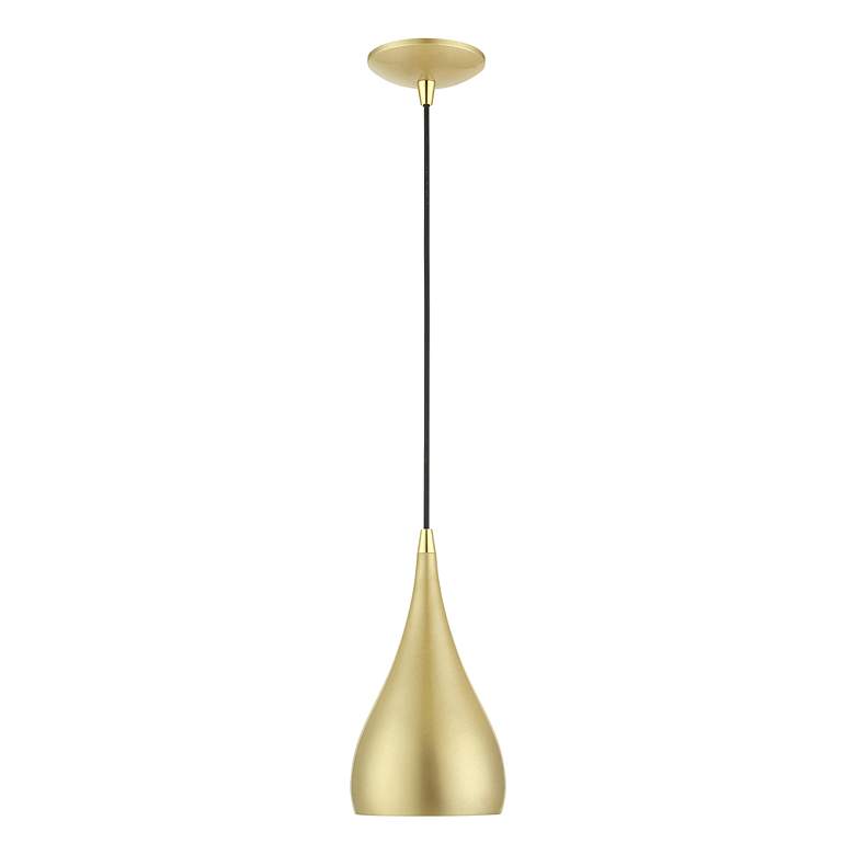 Image 3 Amador 1 Light Soft Gold with Polished Brass Accents Mini Pendant more views