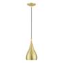 3_Amador 1 Light Soft Gold with Polished Brass Accents Mini Pendant more views