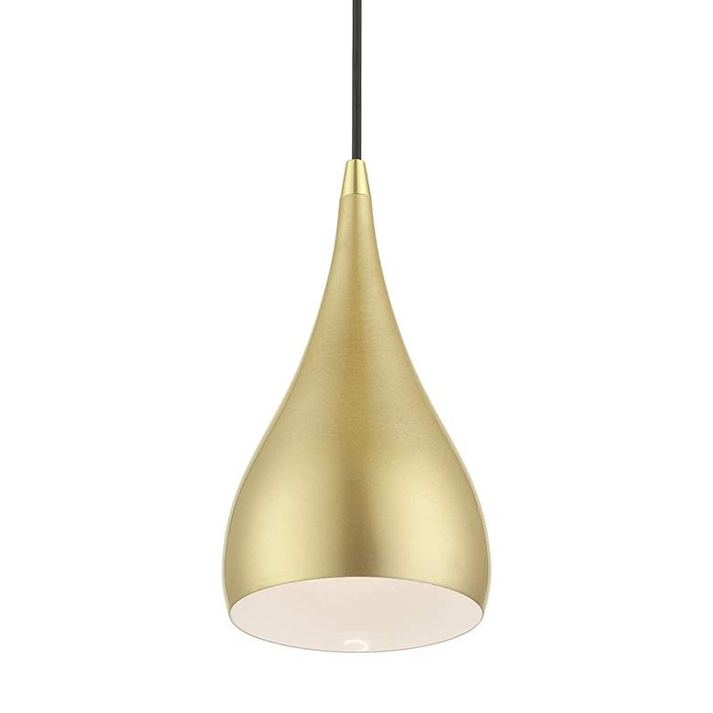 Image 5 Amador 1 Light Soft Gold with Polished Brass Accents Mini Pendant more views