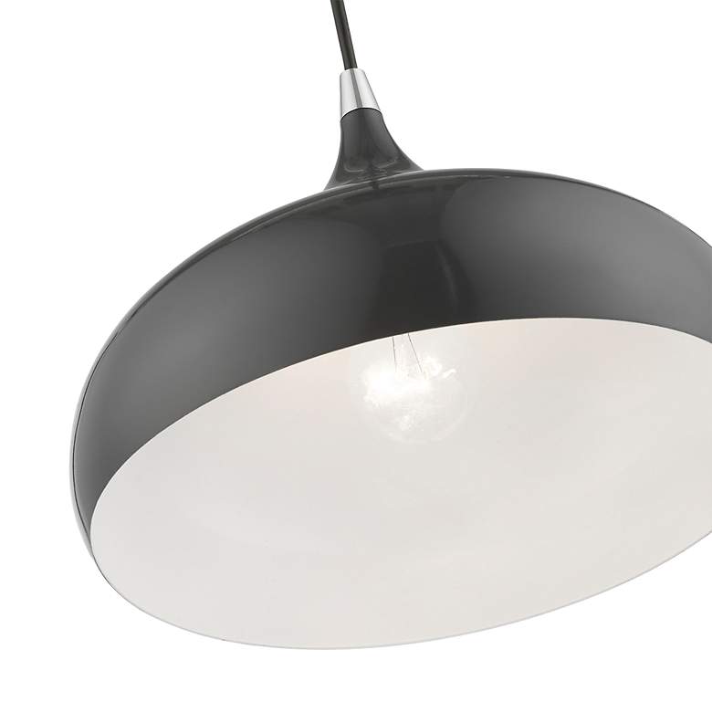 Image 6 Amador 11 3/4" Wide Shiny Dark Gray Mini Pendant more views