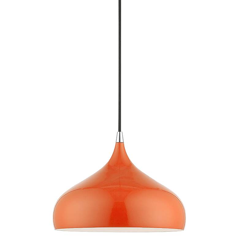 Image 3 Amador 11 3/4" Wide Shiny Orange Mini Pendant