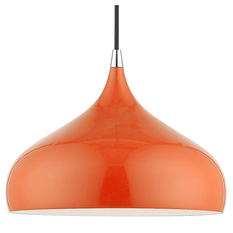 Image 4 Amador 11 3/4" Wide Shiny Orange Mini Pendant more views