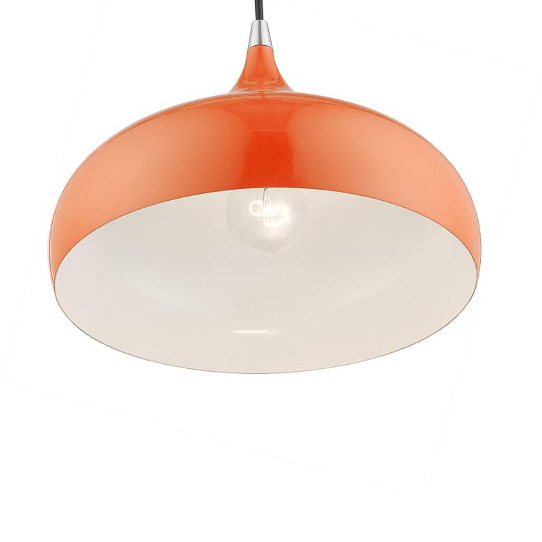 Image 5 Amador 11 3/4" Wide Shiny Orange Mini Pendant more views
