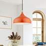 Amador 11 3/4" Wide Shiny Orange Mini Pendant in scene
