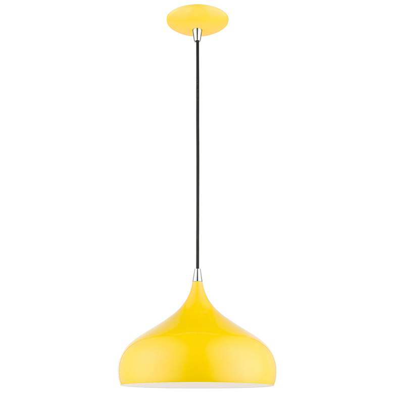 Image 2 Amador 11 3/4" Wide Shiny Yellow Mini Pendant