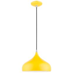 Amador 11 3/4" Wide Shiny Yellow Mini Pendant