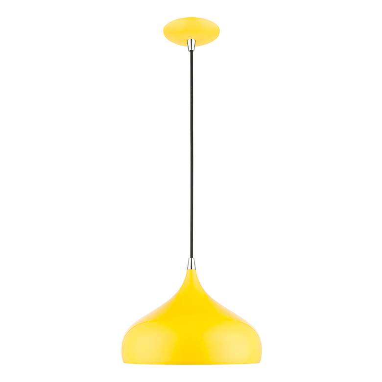 Image 3 Amador 11 3/4" Wide Shiny Yellow Mini Pendant more views