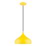 3_Amador 11 3/4" Wide Shiny Yellow Mini Pendant more views