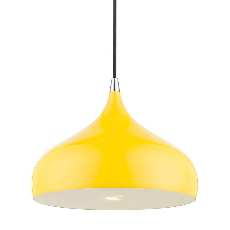 Image 4 Amador 11 3/4" Wide Shiny Yellow Mini Pendant more views