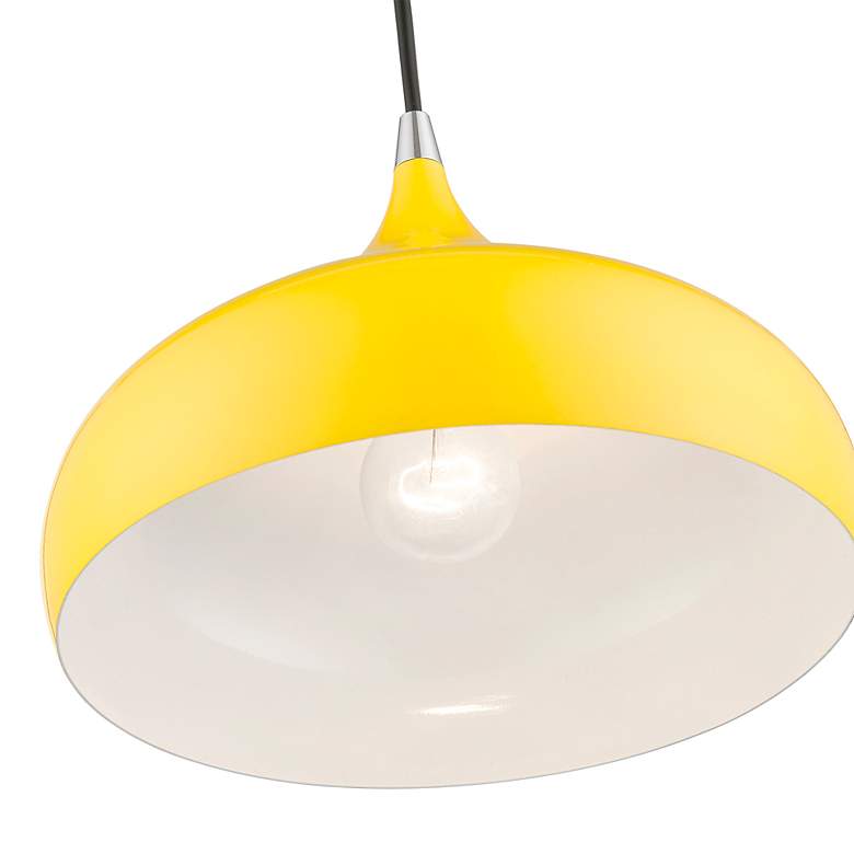 Image 6 Amador 11 3/4" Wide Shiny Yellow Mini Pendant more views