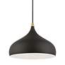 5_Amador 11 3/4" Wide Textured Black Dome Mini Pendant more views