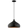 3_Amador 13 3/4" Wide Shiny Black Pendant Light