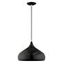 6_Amador 13 3/4" Wide Shiny Black Pendant Light more views