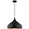 Amador 15 3/4" Wide Shiny Black Mini Pendant