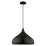 4_Amador 15 3/4" Wide Shiny Black Mini Pendant more views