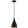 Amador 6 1/4" Wide Shiny Black Mini Pendant