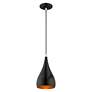 7_Amador 6 1/4" Wide Shiny Black Mini Pendant more views