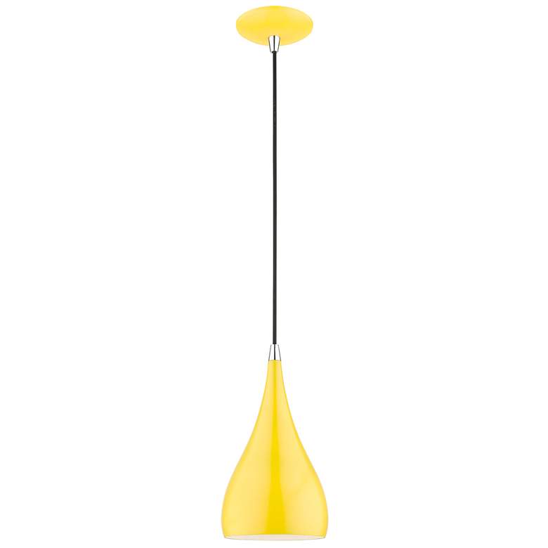 Image 2 Amador 6 1/4" Wide Shiny Yellow Mini Pendant