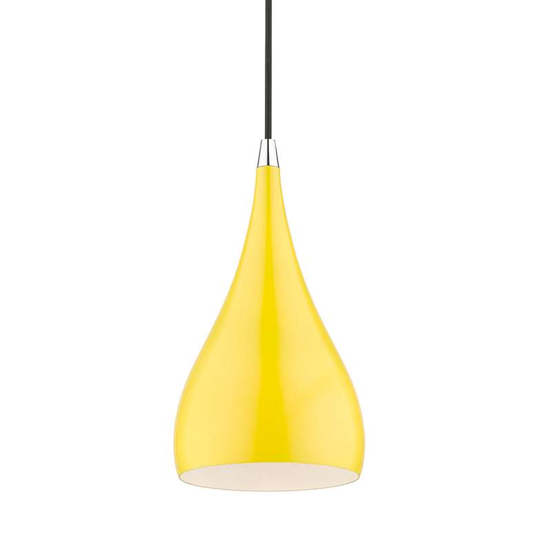 Image 4 Amador 6 1/4" Wide Shiny Yellow Mini Pendant more views