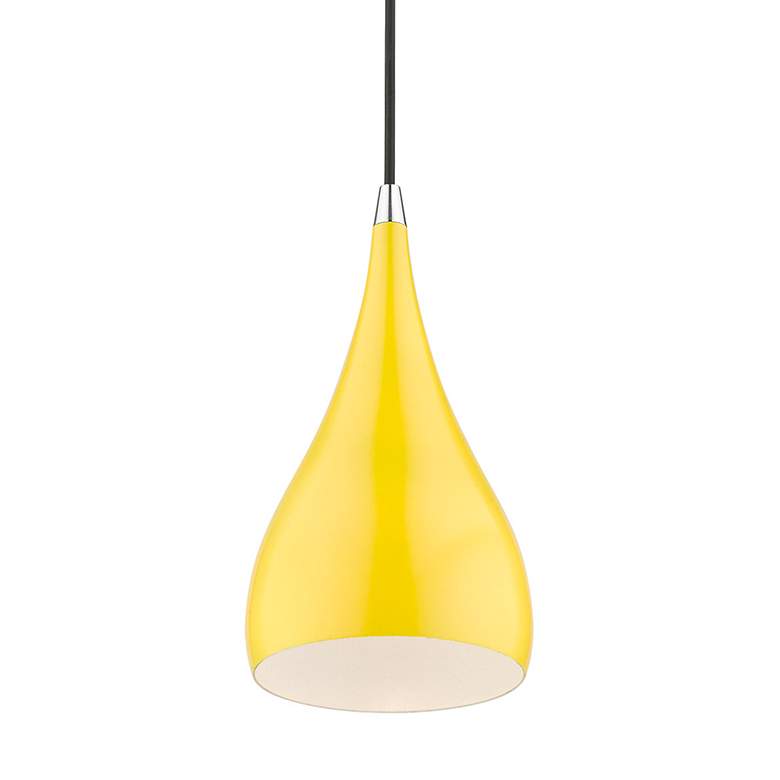 Image 5 Amador 6 1/4" Wide Shiny Yellow Mini Pendant more views