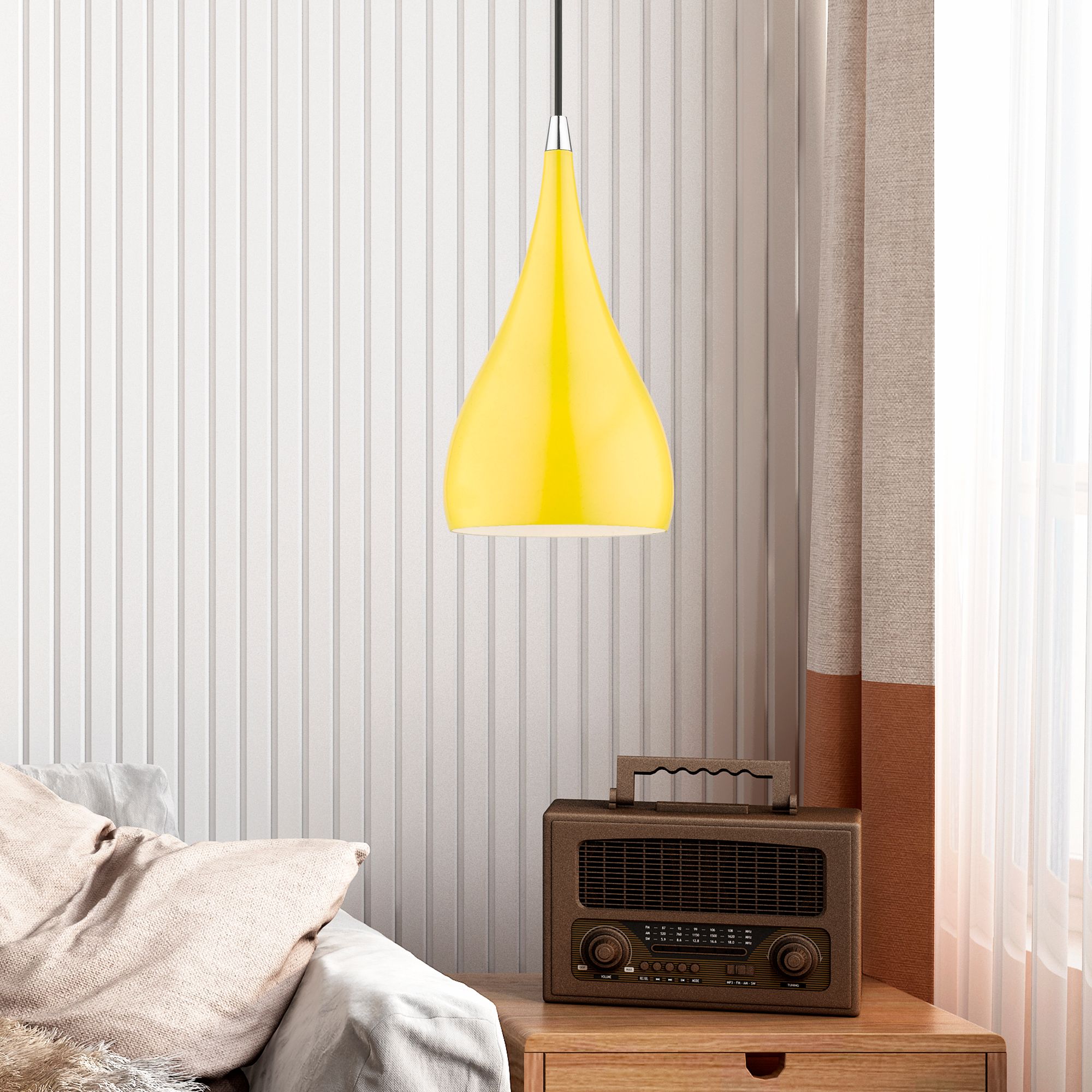 Amador 6 1/4" Wide Shiny Yellow Mini Pendant