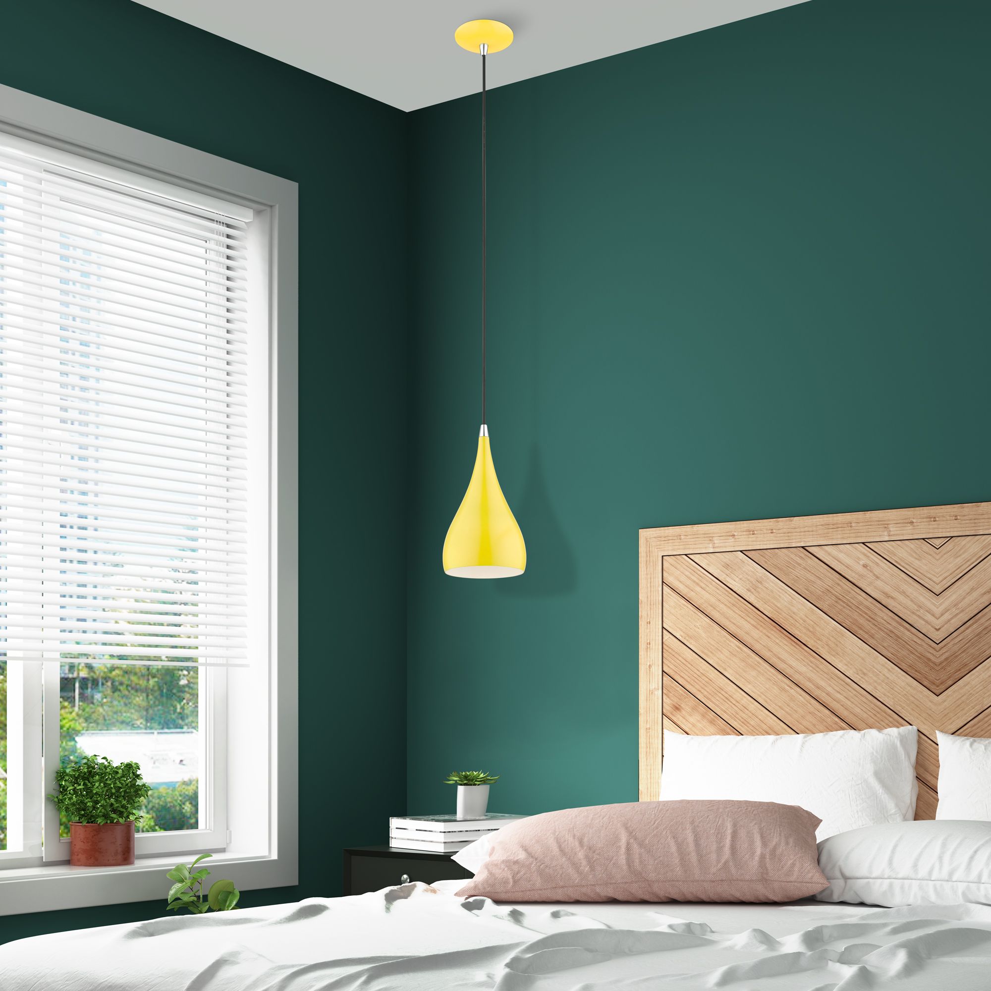 Amador 6 1/4" Wide Shiny Yellow Mini Pendant