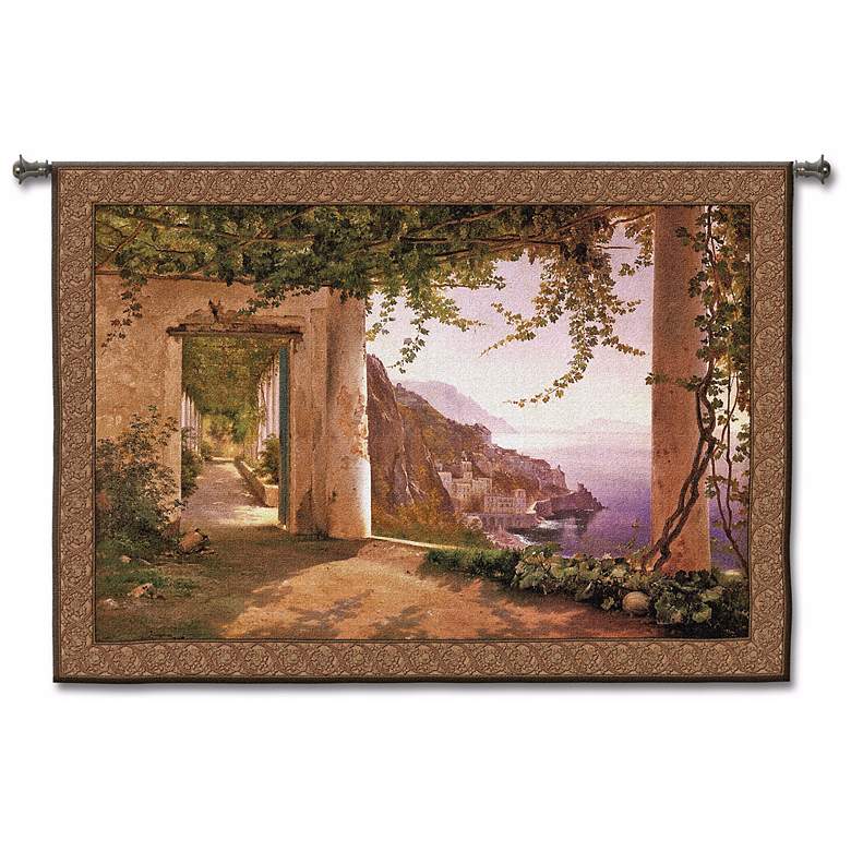 Image 1 Amalfi in Spring 78 inch Wide Wall Tapestry