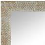Amalfi White Gold Mosaic 24" x 36" Rectangular Wall Mirror