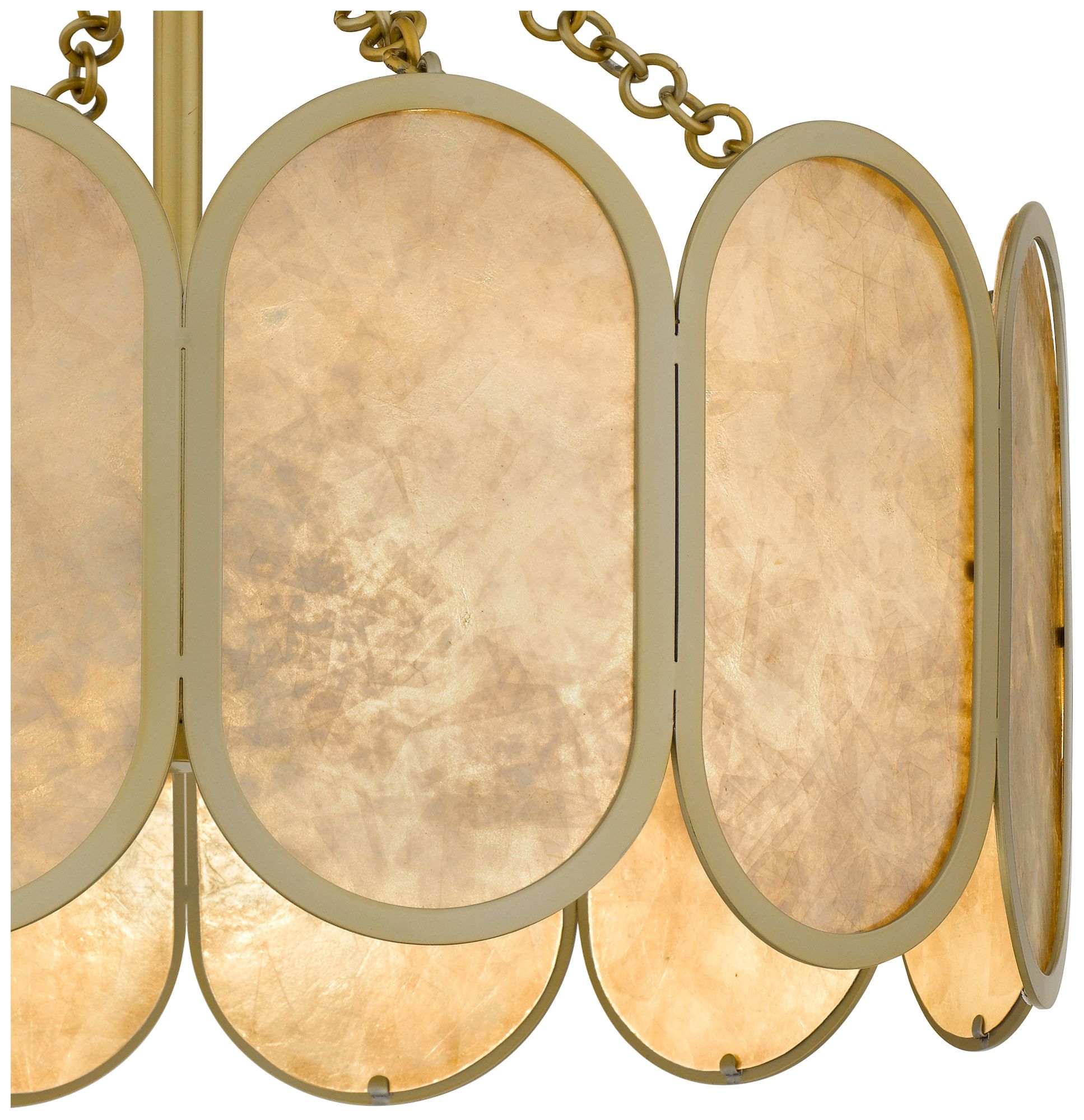 Amalia 3-Light Light Gold Semi-Flush Mount