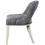 Amalia Charcoal and Gray Animal Print Accent Chairs Set of 2