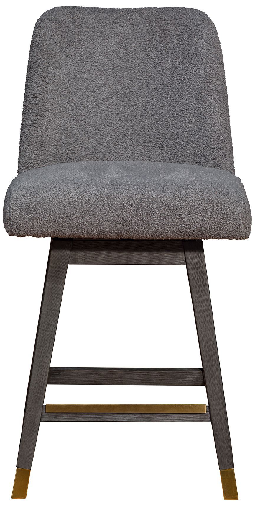 Image 4 Amalie 26 in. Swivel Barstool in Grey Oak Finish with Grey Fabric more views