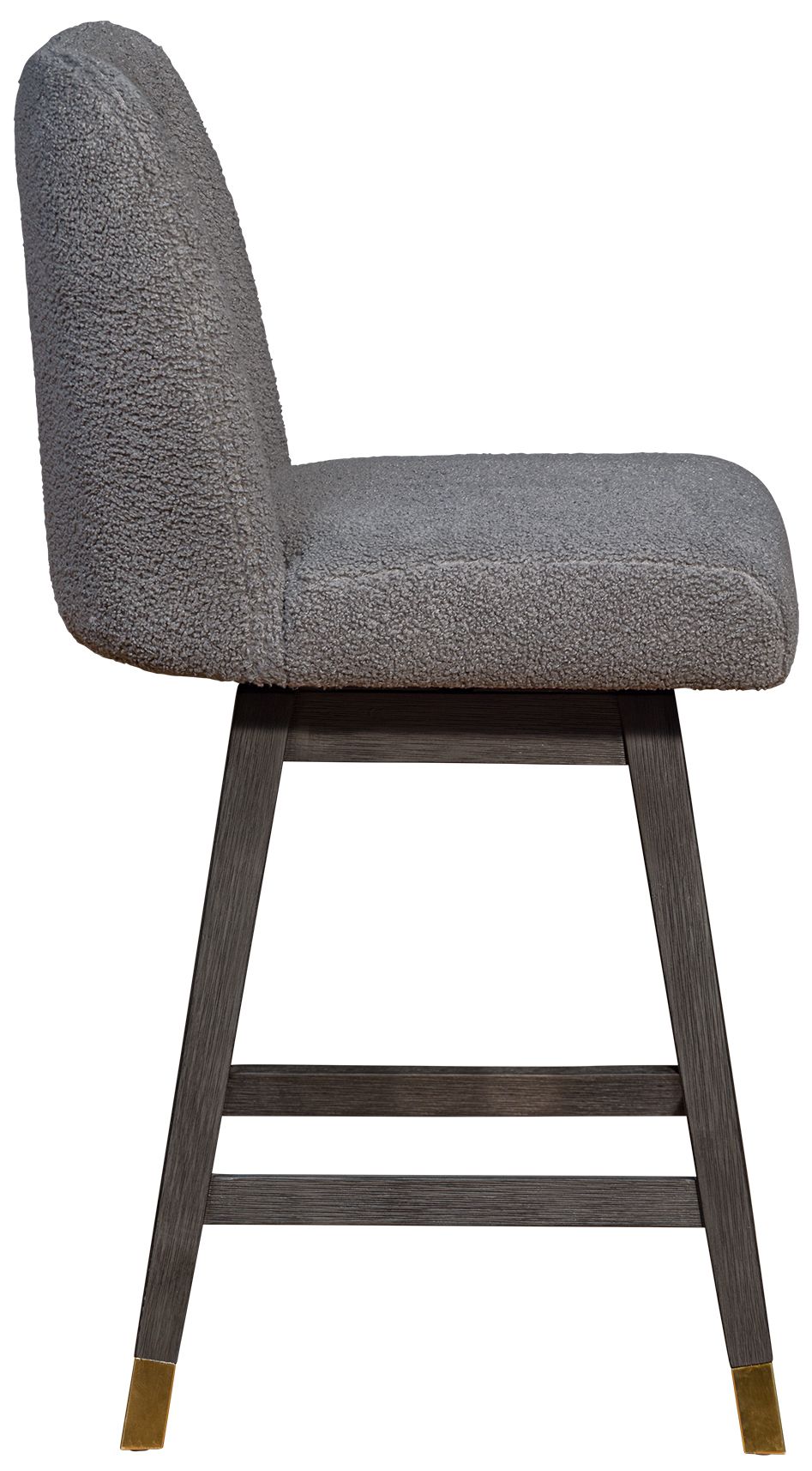 Image 5 Amalie 26 in. Swivel Barstool in Grey Oak Finish with Grey Fabric more views
