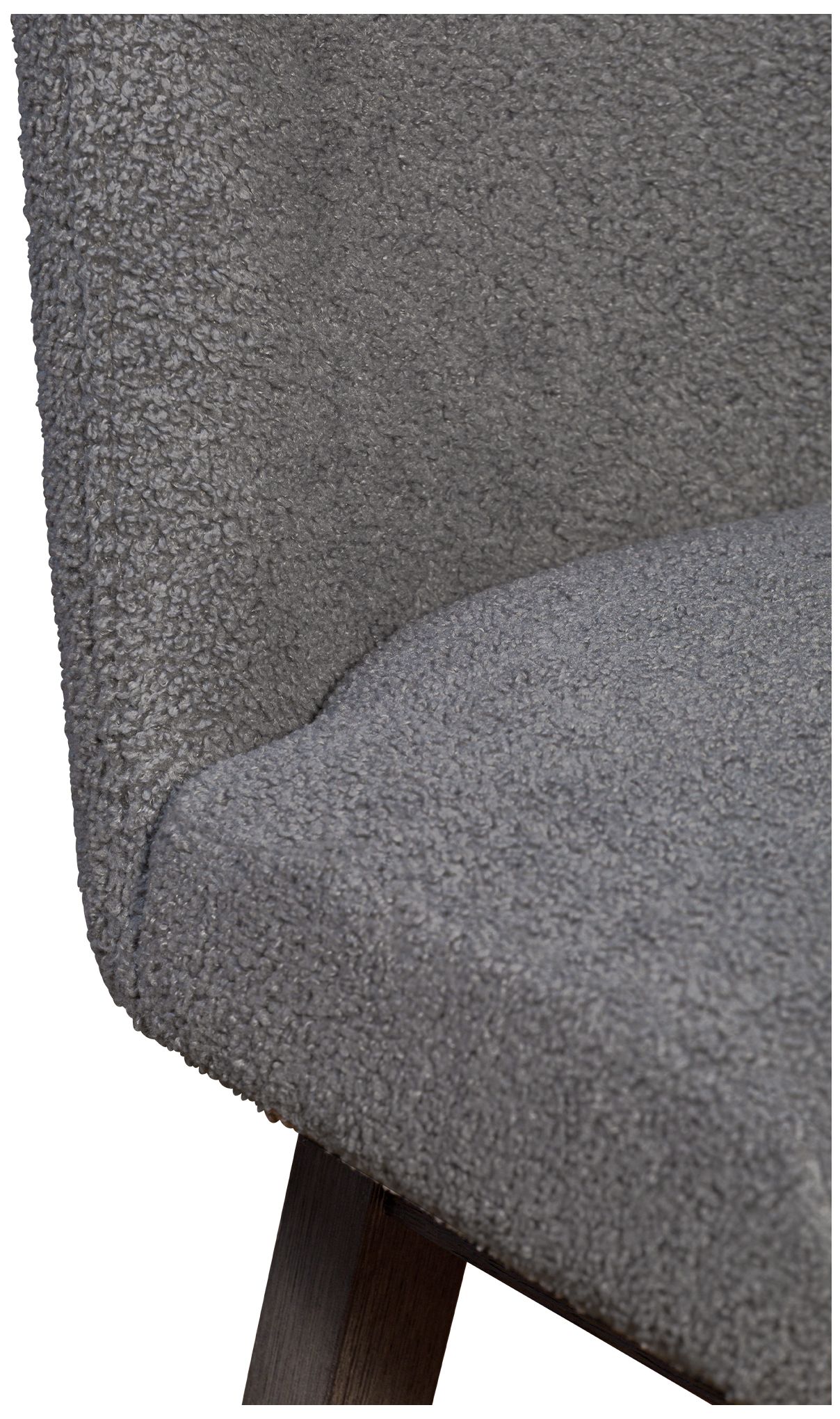 Amalie 26 in. Swivel Barstool in Grey Oak Finish with Grey Fabric