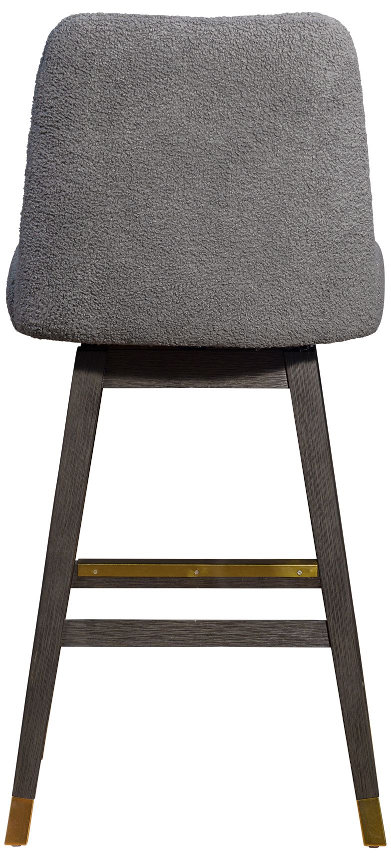 Image 6 Amalie 30 in. Swivel Barstool in Grey Oak Finish with Grey Fabric more views