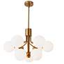 1_Amanda 24" Wide Aged Brass 9-Light Chandelier