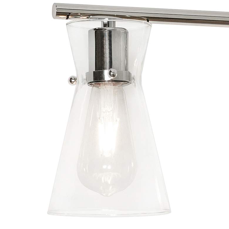 Image 3 Amanda 30 3/4" Wide Polished Chrome Metal 4-Light Bath Light more views