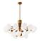 Amanda 36" Wide Aged Brass 18-Light Chandelier
