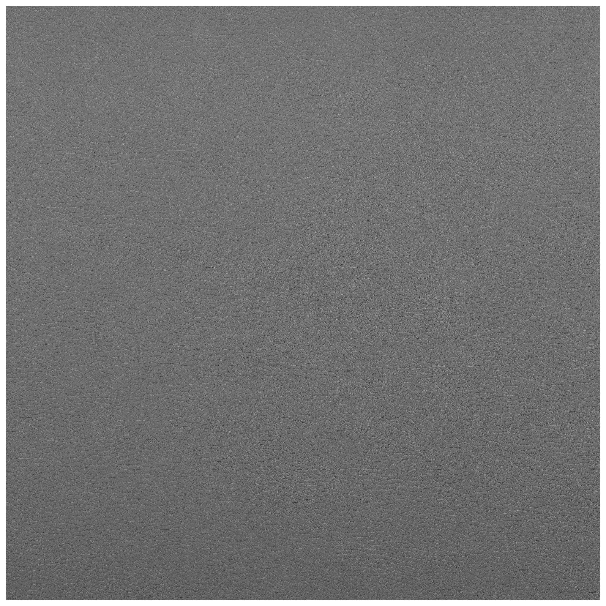 Amanda Contemporary Corner Nook in Gray Faux Leather and Chrome Finish