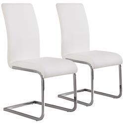 Amanda Set of 2 White Side Chair