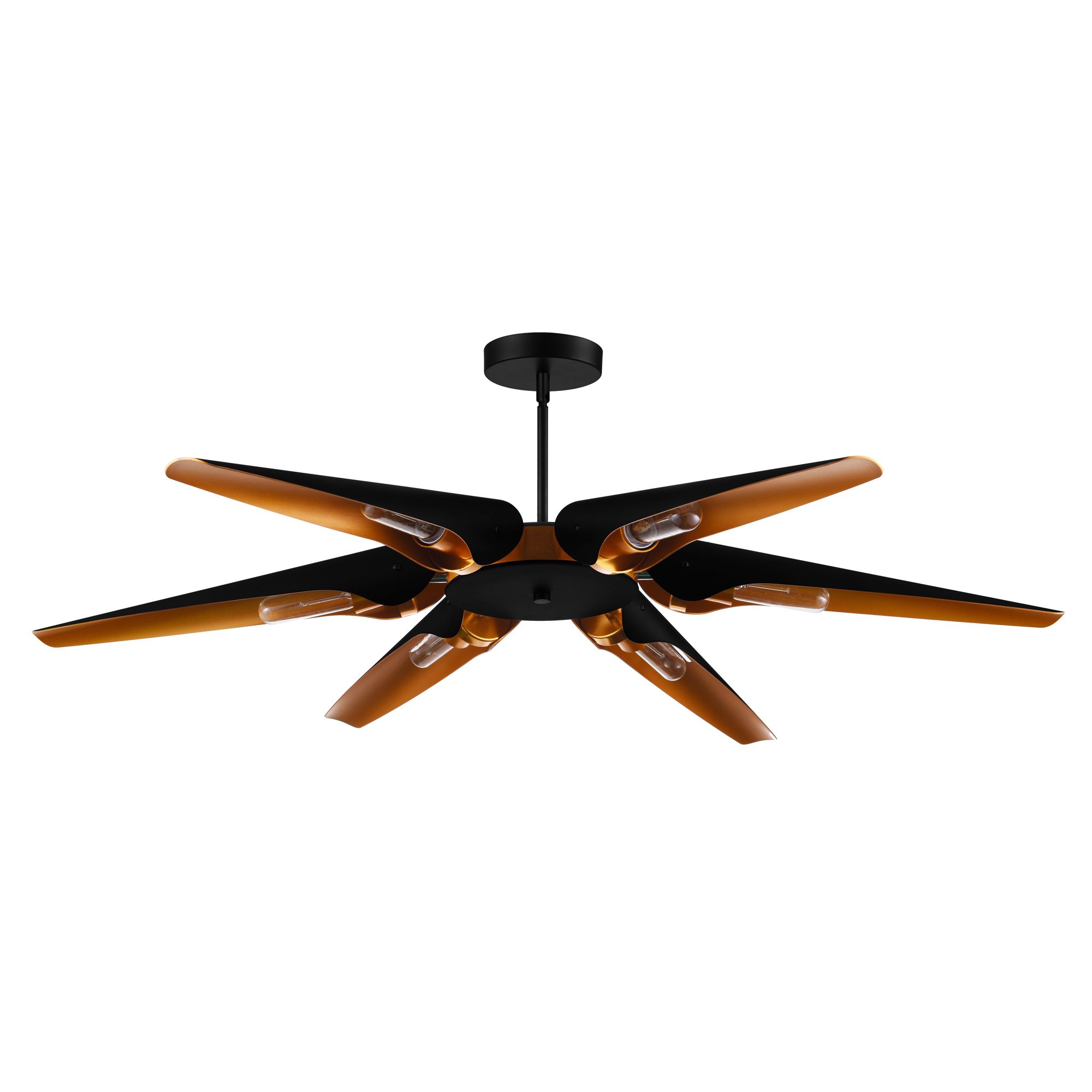 Image 4 Amar 6 Light Chandelier With Matte Black Finish more views