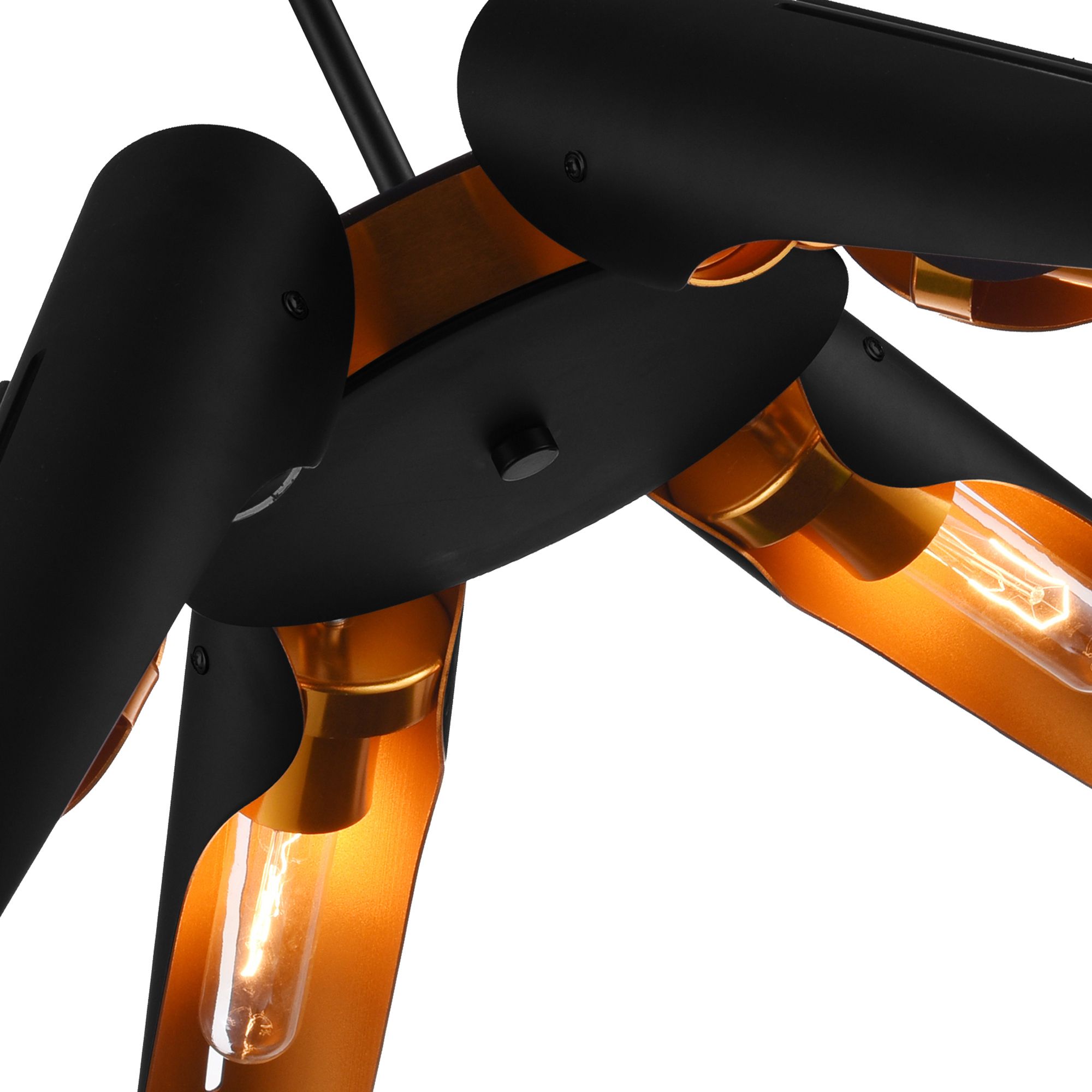 Image 5 Amar 6 Light Chandelier With Matte Black Finish more views